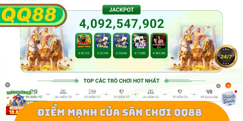Điểm mạnh của sân chơi QQ88